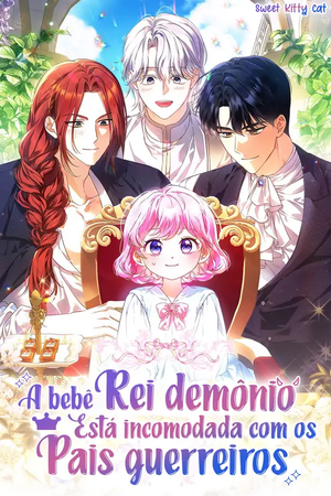 A bebê rei demônio está incomodada com os pais guerreiros Capa